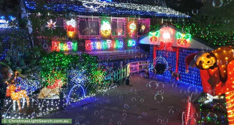 Christmas Light display at 6 Billagal Place, Blaxland