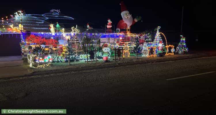 Christmas Light display at 12 France Street, Mandurah