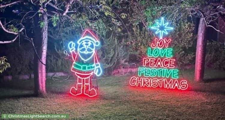 Christmas Light display at 8 Laura Court, Whittlesea