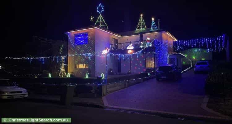 Christmas Light display at 1 Hill Street, Lobethal