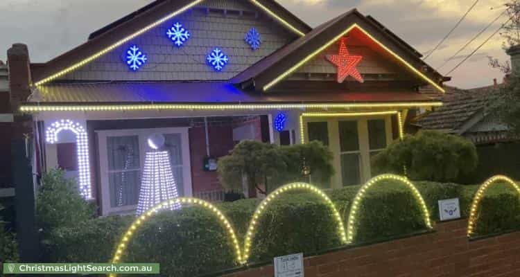 Christmas Light display at 83 Francis Street, Ascot Vale