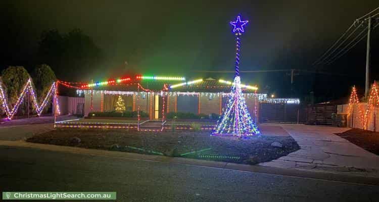 Christmas Light display at 10 Gonzaga Place, Richardson