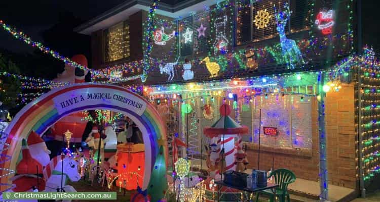 Christmas Light display at 58 Tennyson Street, Highett