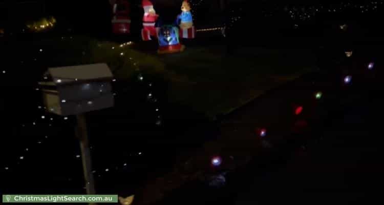 Christmas Light display at 12 Brougham Close, Eumemmerring