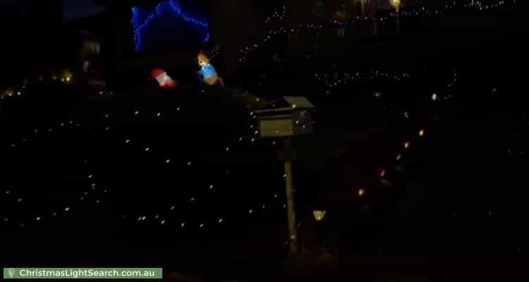 Christmas Light display at 12 Brougham Close, Eumemmerring