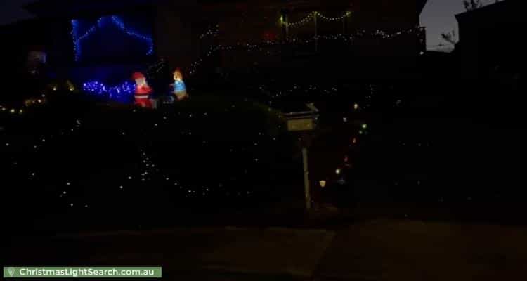 Christmas Light display at 12 Brougham Close, Eumemmerring
