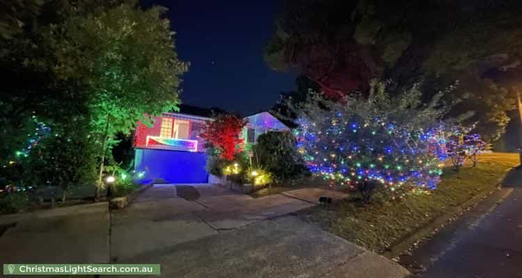 Christmas Light display at 14A Darvall Road, Eastwood