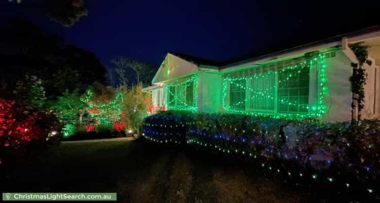 Christmas Light display at 14A Darvall Road, Eastwood