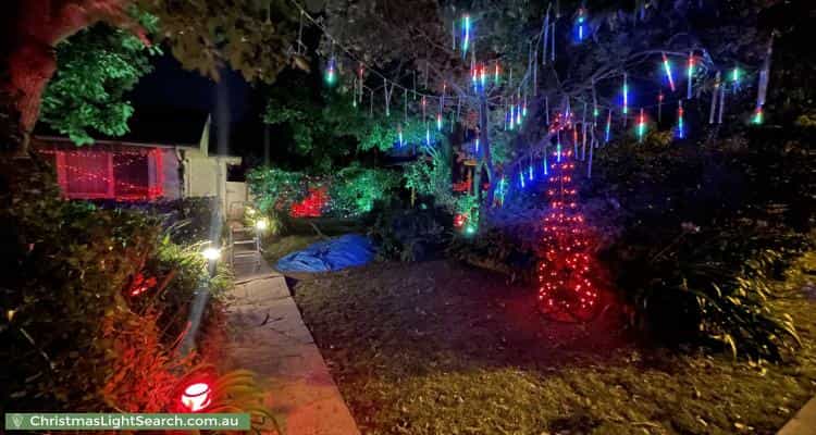 Christmas Light display at 14A Darvall Road, Eastwood