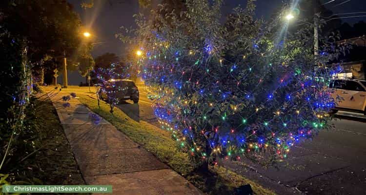 Christmas Light display at 14A Darvall Road, Eastwood