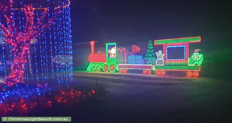 Christmas Light display at 16 Kirn Close, Willetton