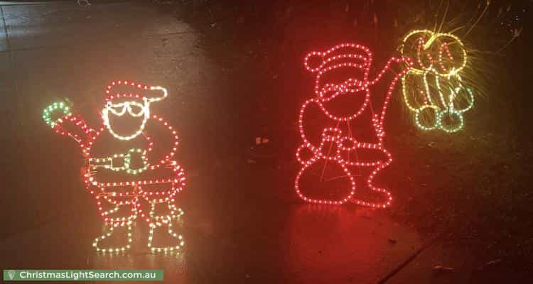 Christmas Light display at  Tetoora Close, Rowville