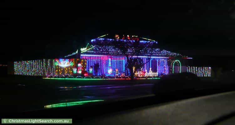Christmas Light display at 29 Milford Crescent, Frankston