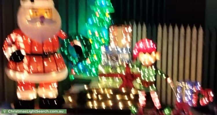 Christmas Light display at 1 Carnarvon Parade, West Croydon