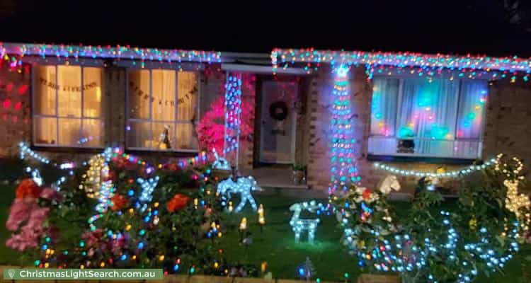 Christmas Light display at 15 Moriane Avenue, Panorama