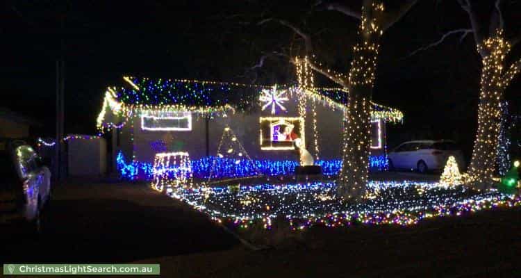 Christmas Light display at  Attiwell Circuit, Kambah