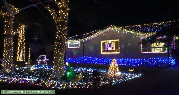 Christmas Light display at  Attiwell Circuit, Kambah
