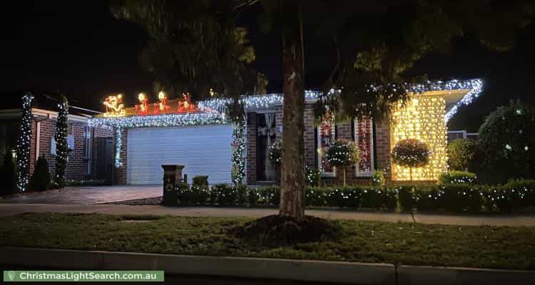 Christmas Light display at 47 Maracana Circuit,  Strathtulloh