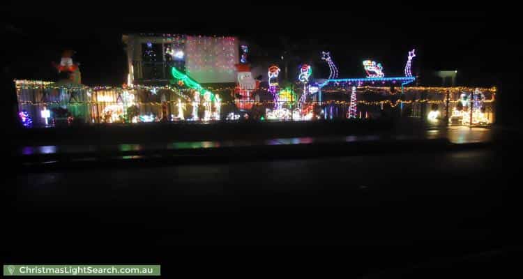 Christmas Light display at 48 Redford Street, Kingston