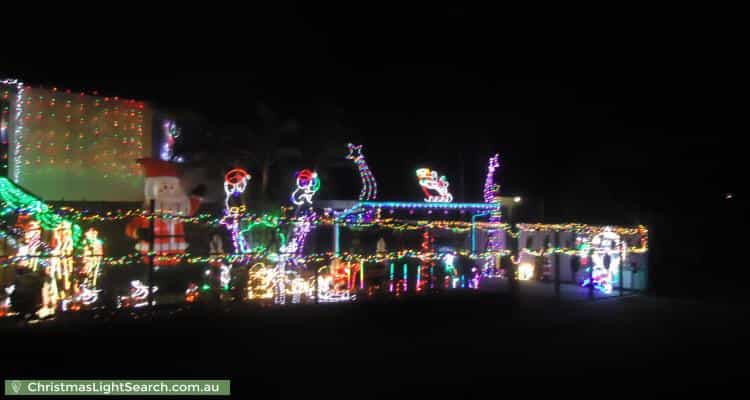 Christmas Light display at 48 Redford Street, Kingston