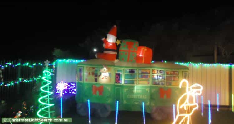 Christmas Light display at 48 Redford Street, Kingston