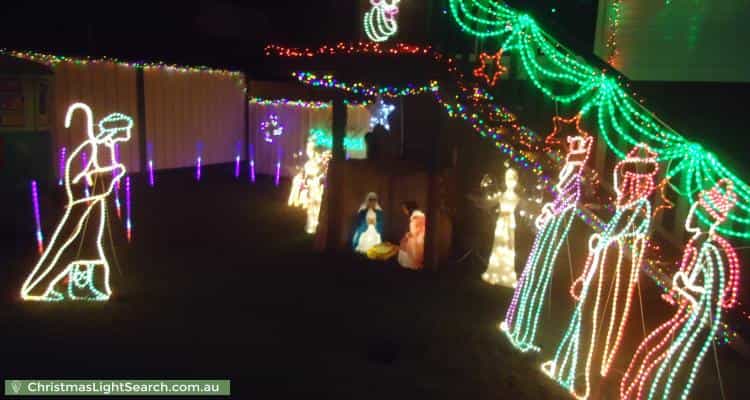 Christmas Light display at 48 Redford Street, Kingston