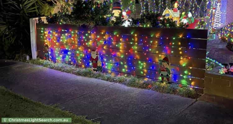 Christmas Light display at 36 Bianca Court, Rowville