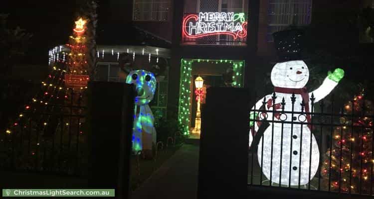 Christmas Light display at 22 Wheatley Road, Bentleigh