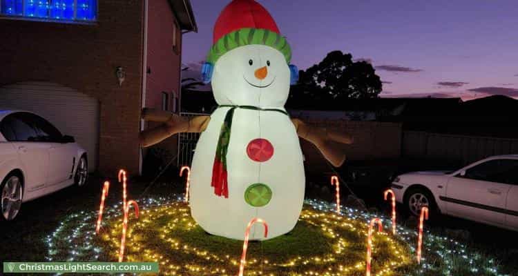 Christmas Light display at 28 Flintlock Drive, Saint Clair