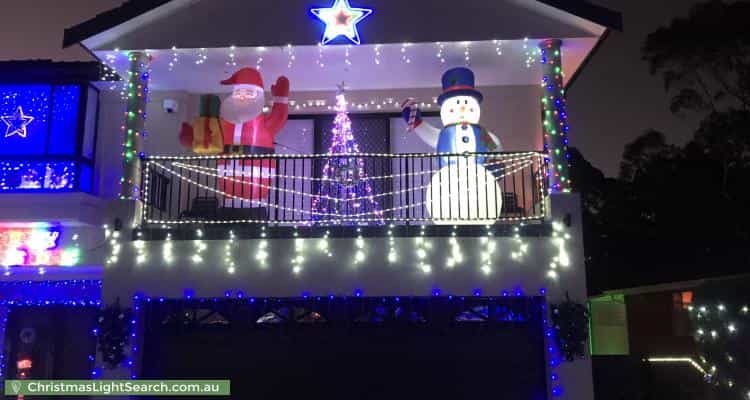 Christmas Light display at 46 Grasmere Avenue, Northmead