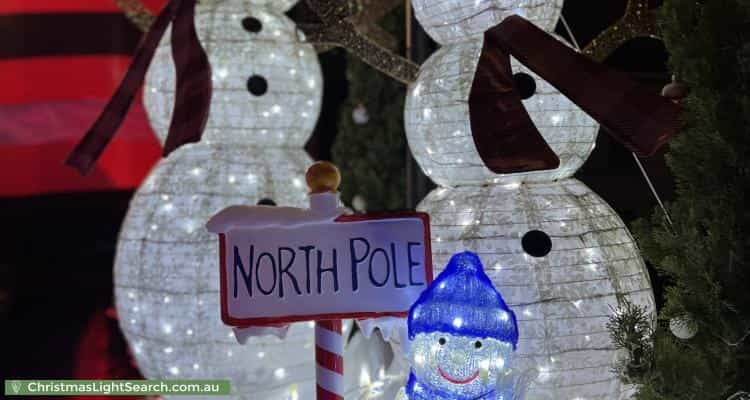 Christmas Light display at 9 Trezise Place, Quakers Hill