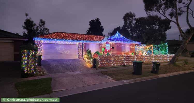 Christmas Light display at 29 Sandalwood Grove, Carrum Downs