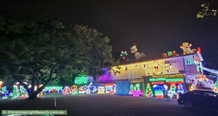 Christmas Light display at 10 Keeling Street, Coopers Plains