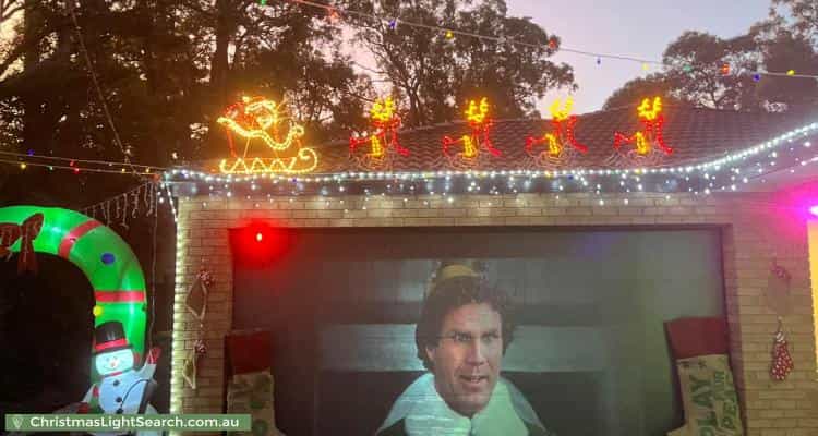 Christmas Light display at 389 Glenfern Road, Upwey