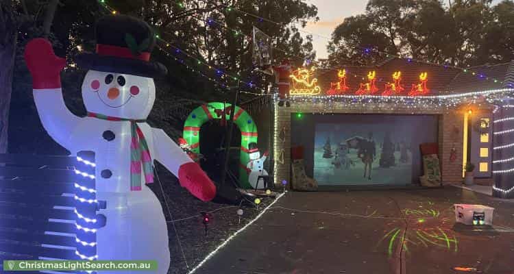 Christmas Light display at 389 Glenfern Road, Upwey
