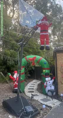 Christmas Light display at 389 Glenfern Road, Upwey