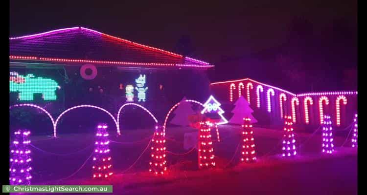 Christmas Light display at 17 Suva Street, Mulgrave