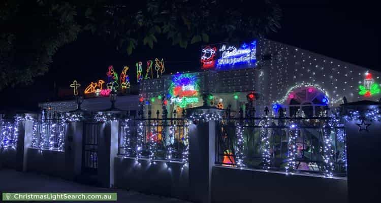 Christmas Light display at 13 Sharp Street, Northcote