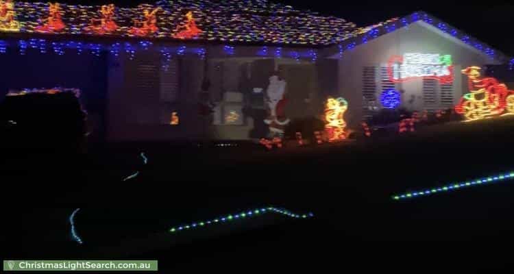 Christmas Light display at 10 Parkside Drive, Gulfview Heights
