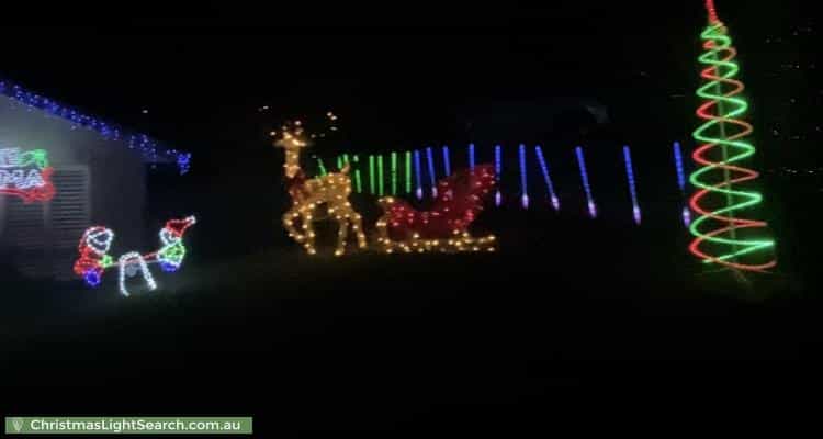 Christmas Light display at 10 Parkside Drive, Gulfview Heights