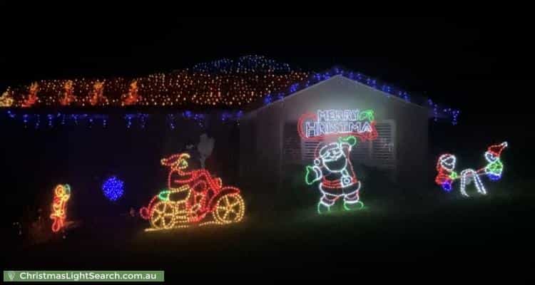 Christmas Light display at 10 Parkside Drive, Gulfview Heights