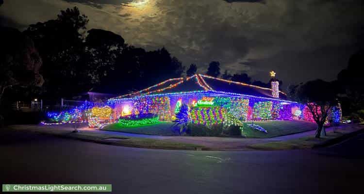 Christmas Light display at 13 Lascelle Drive, Vermont South