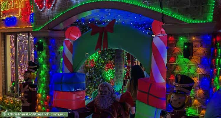 Christmas Light display at 6 Carter Crescent, Padstow Heights