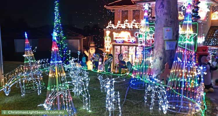 Christmas Light display at 6 Carter Crescent, Padstow Heights