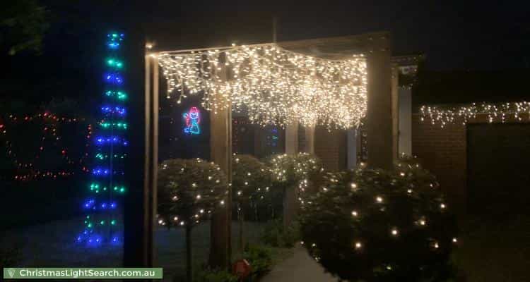 Christmas Light display at 50 Mascoma Street, Strathmore