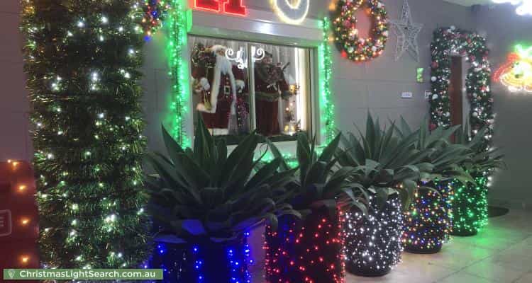 Christmas Light display at 61 Stoney Creek Road, Bexley