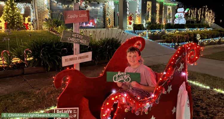 Christmas Light display at 7 Lightwood Avenue, Seymour
