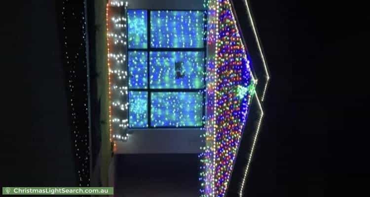 Christmas Light display at 39 Grasshopper Street, Banksia Grove