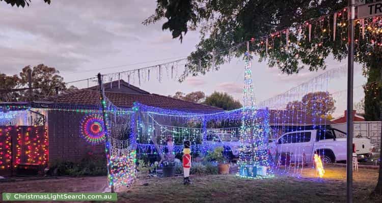 Christmas Light display at 65 Lindrum Crescent, Holt
