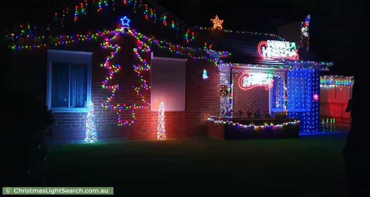 Christmas Light display at 37 Addison Road, Hove